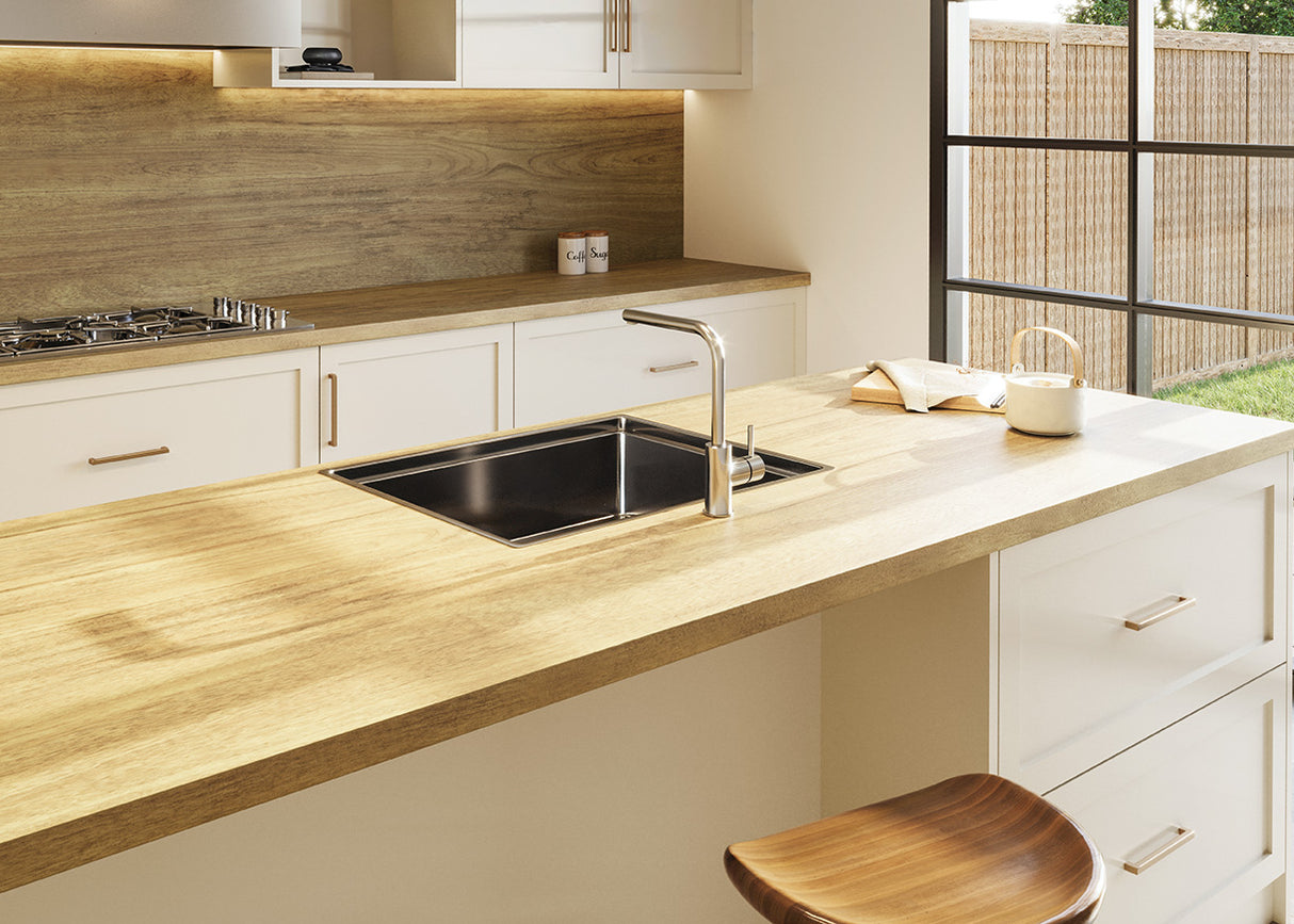 LamTop 5856 Golden Nectar Laminate Kitchen Worktops - Woodland Finish