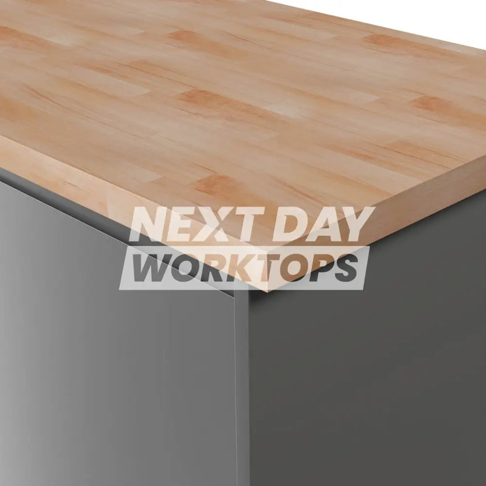 Deterra Solid Beech Real Wood Kitchen Upstand