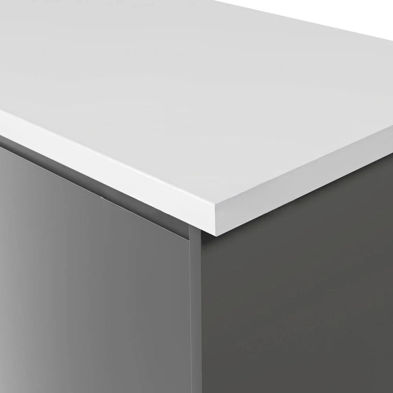 Formica Originals PP6340 Crisp White 22mm Square Edge Laminate Kitchen Worktop - Essence Finish- Free Sample