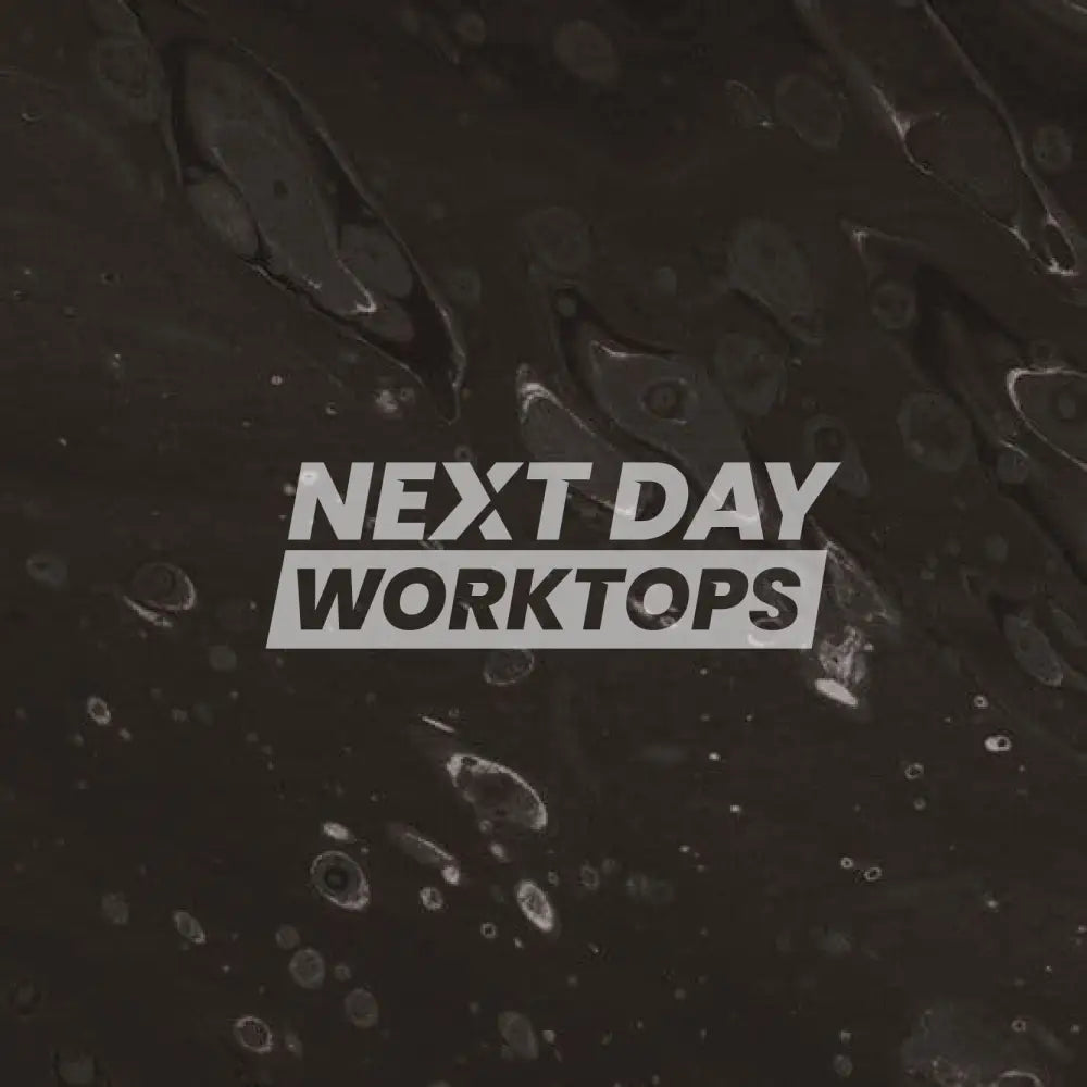 Formica Originals PP5015 Black Painted Marble Laminate Kitchen Worktops - Satin NDF Finish