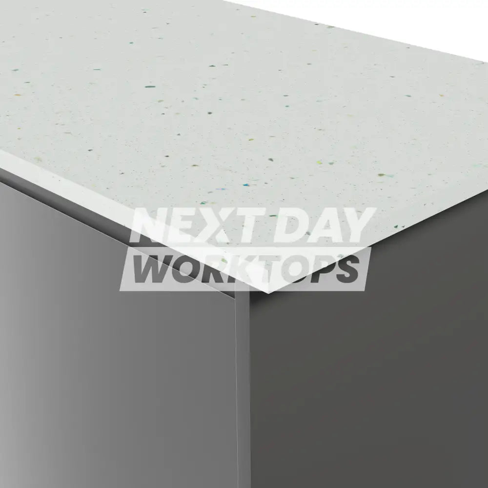 Formica Originals PP7680 Platinum White 22mm Square Edge Laminate Kitchen Worktops - Platinum Etchings Finish