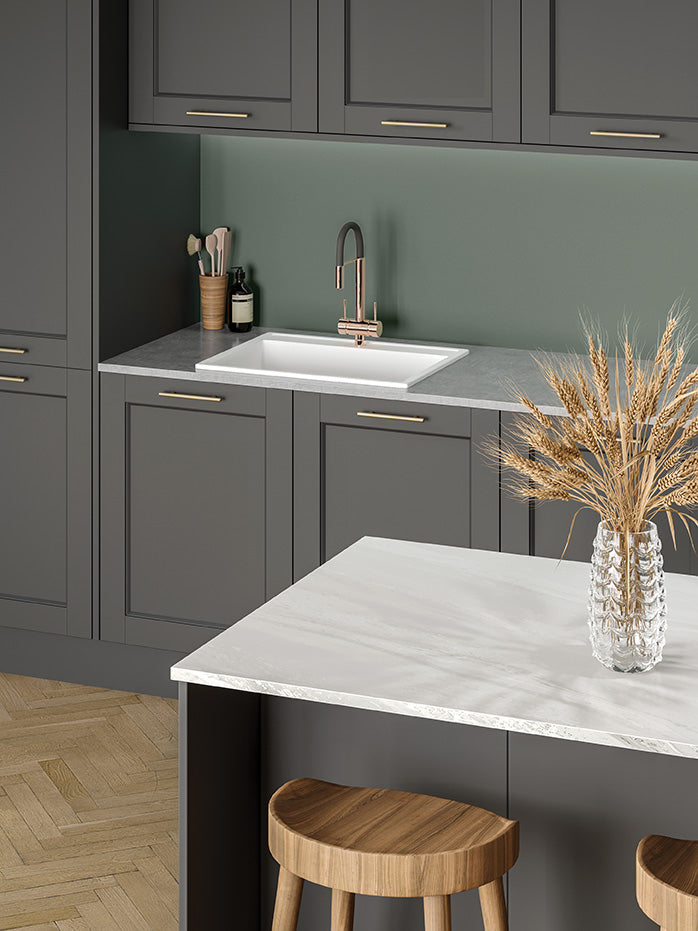 LamTop 5014 Marble Mist Laminate Kitchen Worktops - Satin NDF Finish