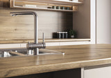 LamTop 5854 Natural Fresh Oak Laminate Kitchen Worktop - Lumber Finish