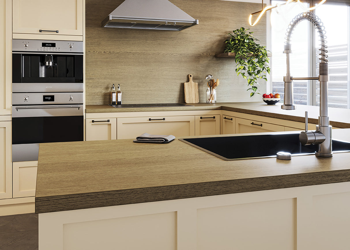 LamTop 5855 Winch Oak Laminate Kitchen Worktops - Woodland Finish