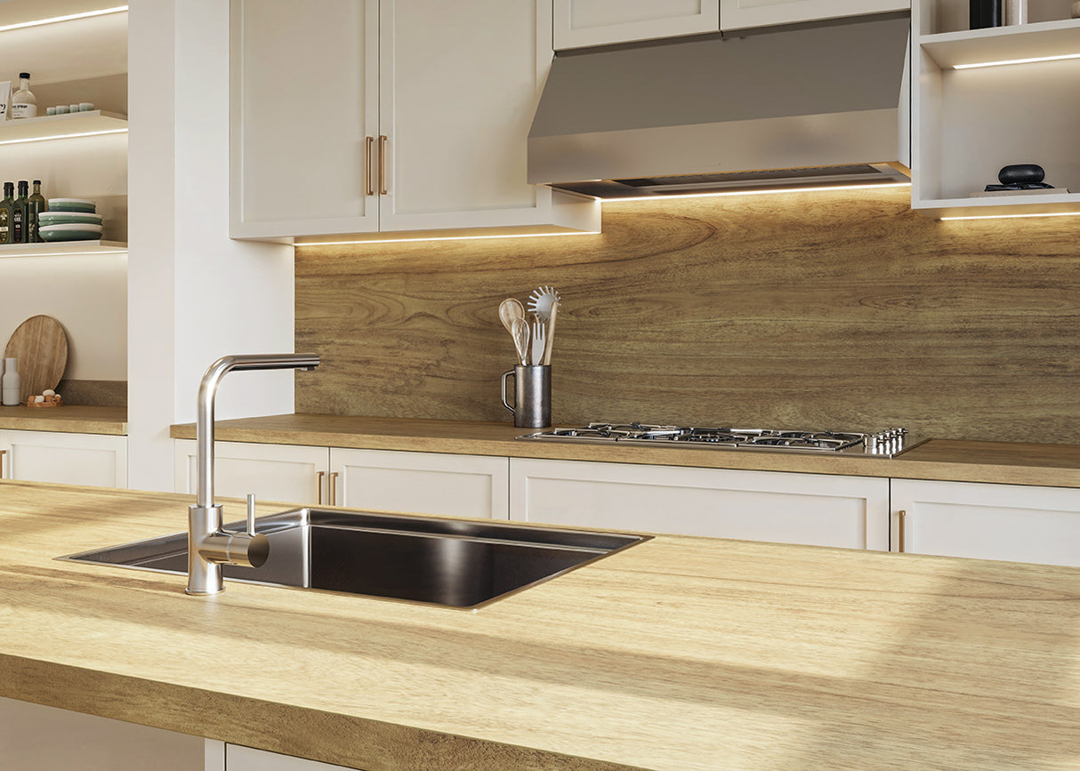 LamTop 5856 Golden Nectar Laminate Kitchen Worktops - Woodland Finish