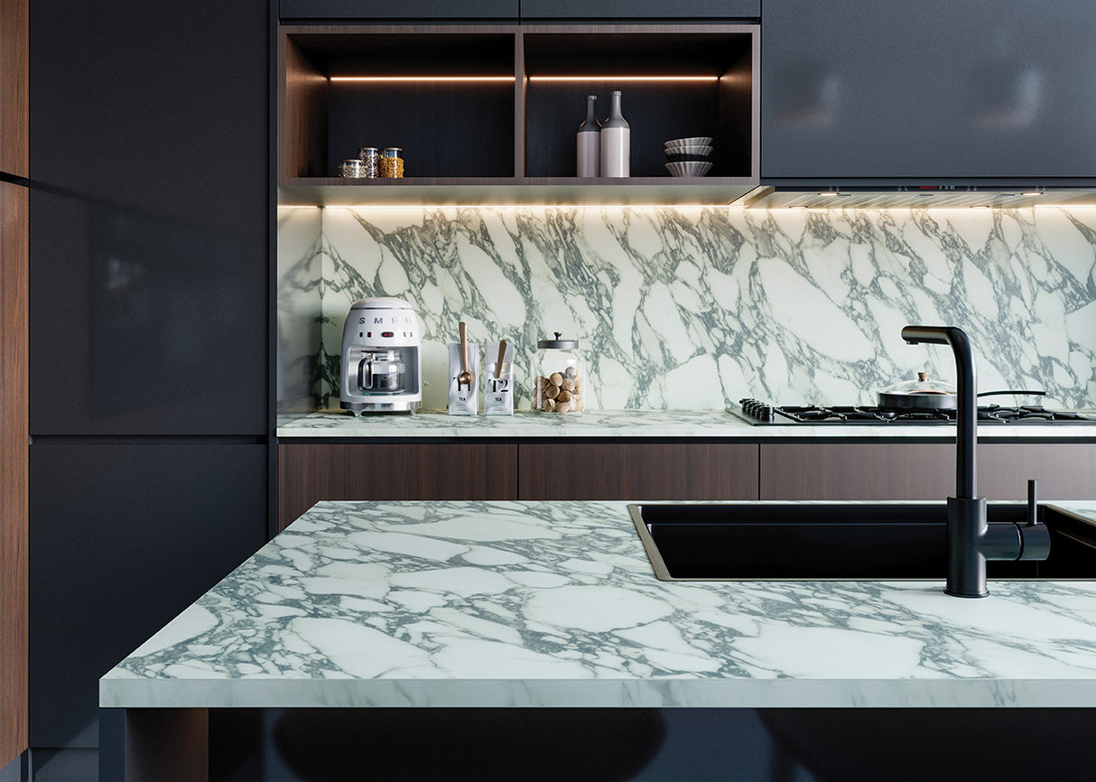 LamTop 5858 Marble Dream Laminate Kitchen Worktops - Satin NDF Finish