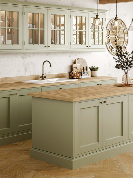 LamTop 5932 Heritage Block Laminate Kitchen Worktops - Essence Finish