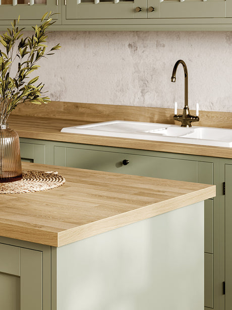 LamTop 5932 Heritage Block Laminate Kitchen Worktops - Essence Finish