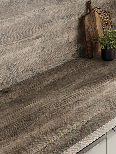 LamTop 8379 Rustic Ravine Laminate Kitchen Worktops - Lumber Finish