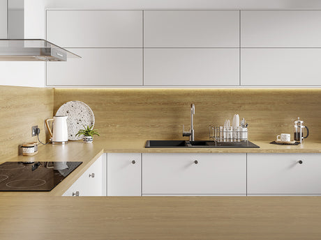 LamTop 8853 Countryside Oak Laminate Kitchen Worktop - Lumber Finish