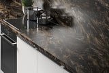 LamTop 9482 Cappuccino Swirl Laminate Kitchen Worktop - Etchings 48 Finish
