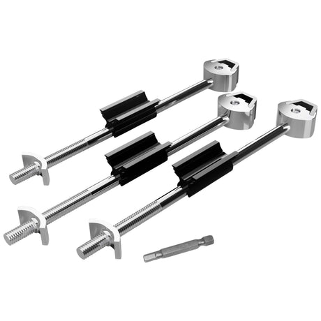 Zipbolt Connectors - 3 Pack 164mm (26mm - 40mm Worktops)