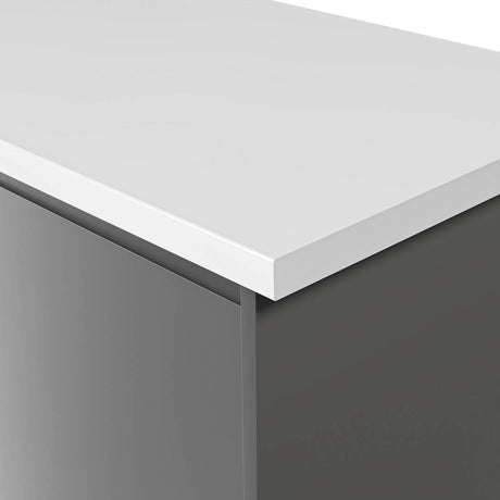 Formica Originals PP6340 Crisp White 38mm Postformed Laminate Kitchen Worktop - Essence Finish - Free Sample