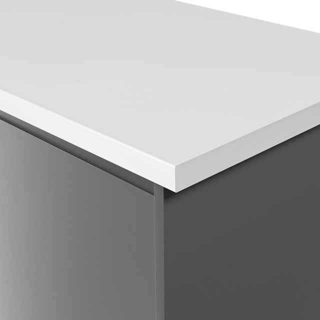 Formica Originals PP6340 Crisp White 38mm Postformed Laminate Kitchen Worktop - Essence Finish - Free Sample