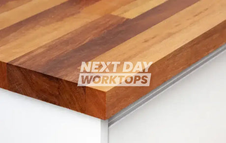Deterra Solid Iroko Real Wood Kitchen Worktops 40mm (T)