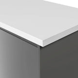 Formica Originals PP6340 Crisp White 22mm Square Edge Laminate Kitchen Worktop - Essence Finish- Free Sample