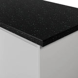 Formica Originals PP7682 Platinum Black Laminate Kitchen Worktop - Platinum Etchings Finish- Free Sample