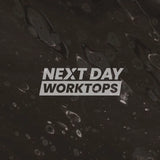 Formica Originals PP5015 Black Painted Marble Laminate Kitchen Worktops - Satin NDF Finish