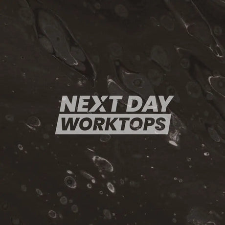 Formica Originals PP5015 Black Painted Marble Laminate Kitchen Worktops - Satin NDF Finish