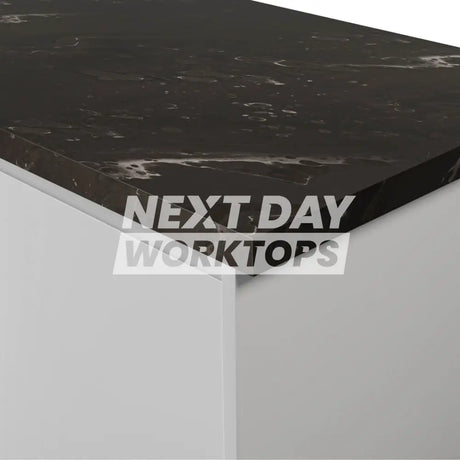 Formica Originals PP5015 Black Painted Marble Laminate Kitchen Worktops - Satin NDF Finish