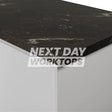 Formica Originals PP5015 Black Painted Marble Laminate Kitchen Worktops - Satin NDF Finish