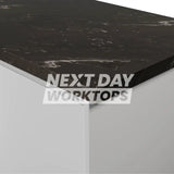 Formica Originals PP5015 Black Painted Marble Laminate Kitchen Worktops - Satin NDF Finish