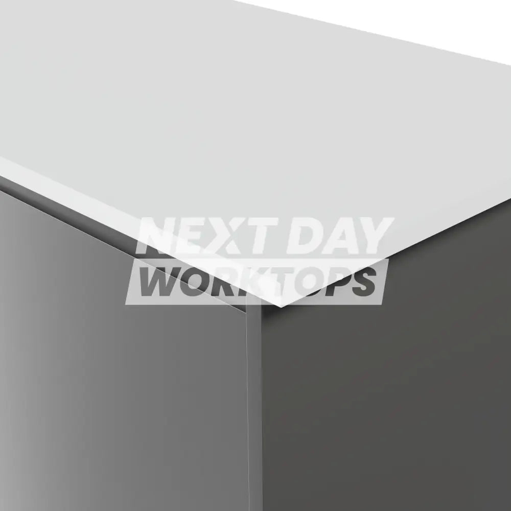 Formica Originals PP6340 Crisp White 22mm Square Edge Laminate Kitchen Worktop - Essence Finish