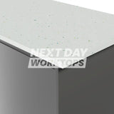 Formica Originals PP7680 Platinum White 22mm Square Edge Laminate Kitchen Worktops - Platinum Etchings Finish