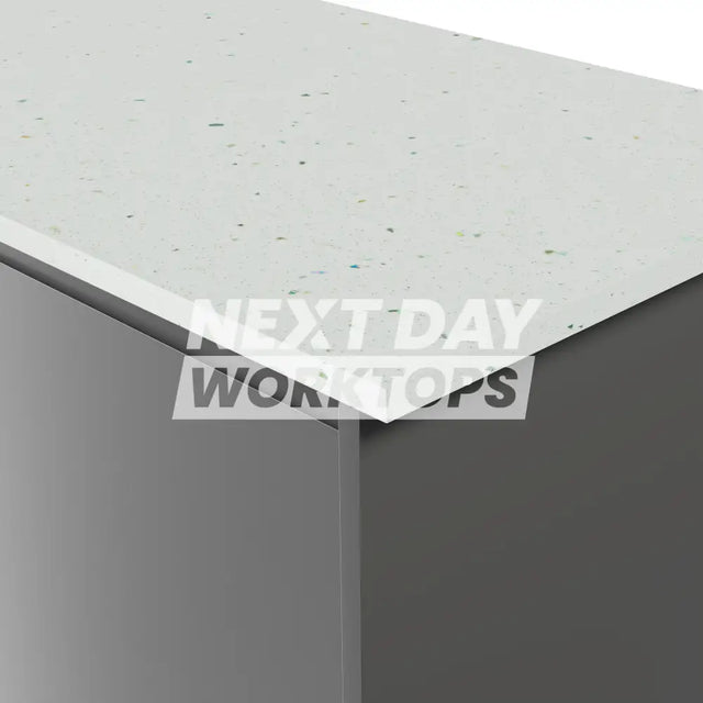 Formica Originals PP7680 Platinum White 22mm Square Edge Laminate Kitchen Worktops - Platinum Etchings Finish