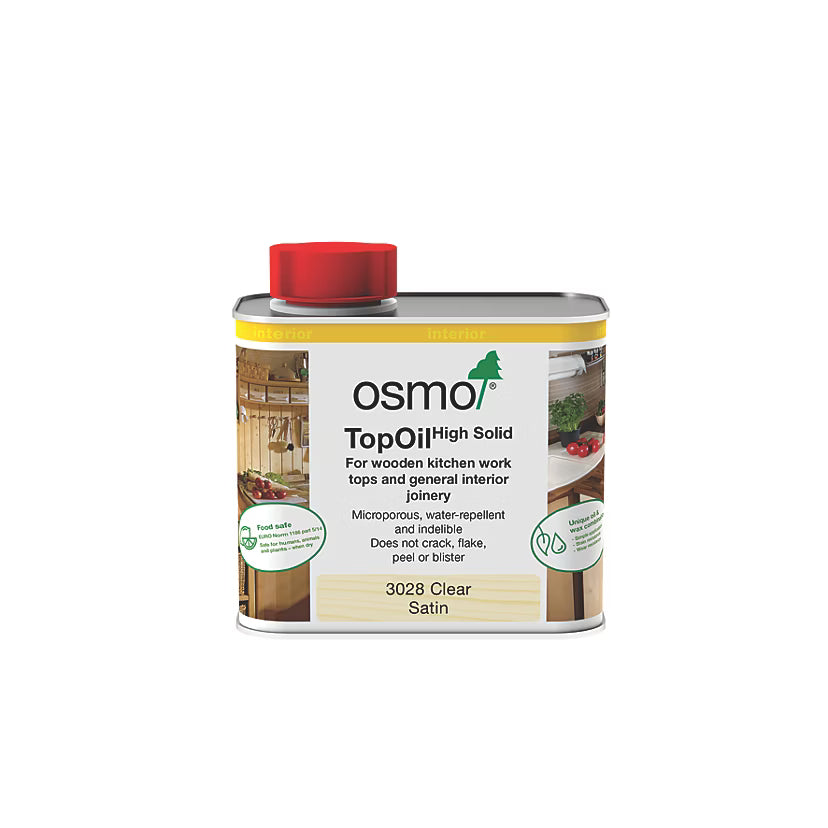 Osmo Top Oil 500ml - Clear Satin 3028Product information Osmo Top Oil is a high-quality wood finish